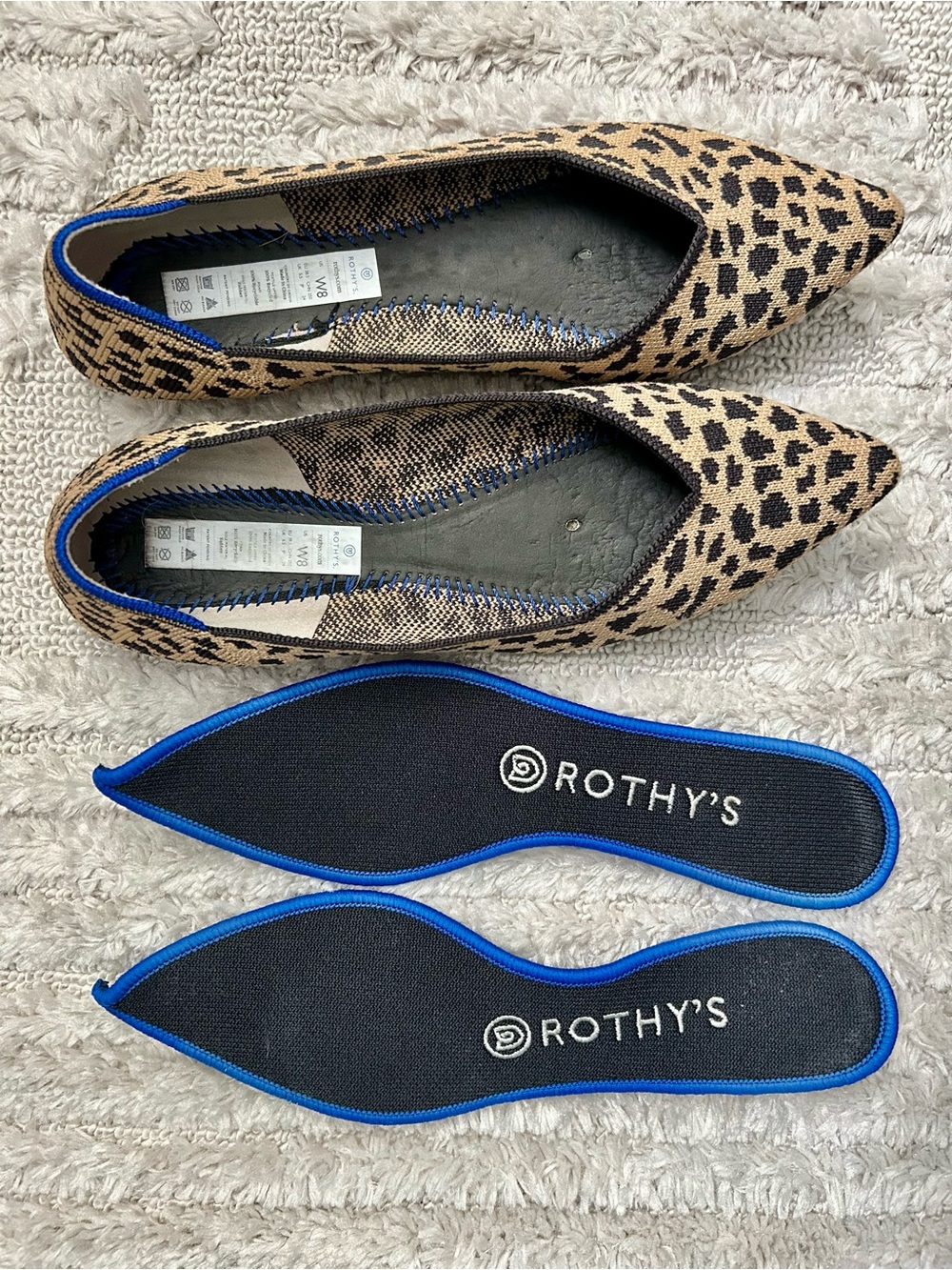 Rothy's The Point ballet flats - Size 8 - retired Leopard/Animal Print - Picture 3 of 4